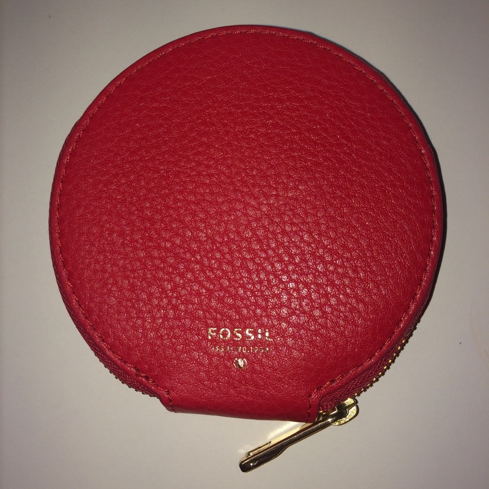 FOSSIL round zip coin purse